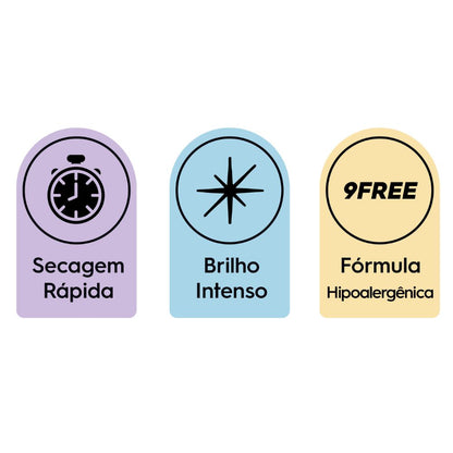 Bauny Ester - Esmalte Glitter - 9ml